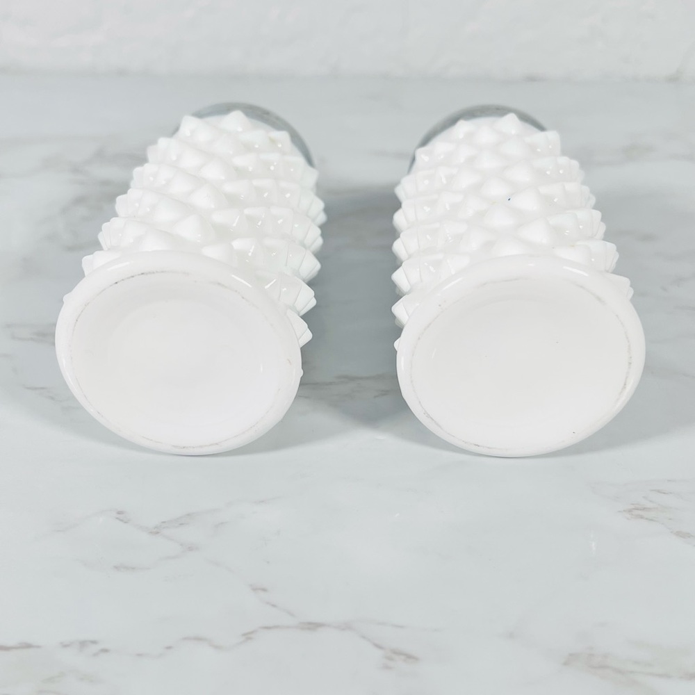 Vintage Hobnail Salt and Pepper Shakers - Picture 3 of 5
